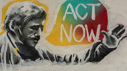 Act now grafitti