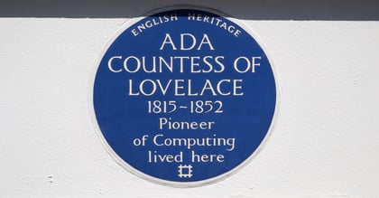 Ada Lovelace blue plaque